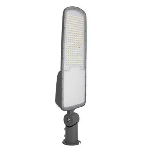 LED utcai lámpa, ipari, közúti lámpatest, 200W, 26000lm, 4500K, semleges, 140°, szürke, IP65, Masterled