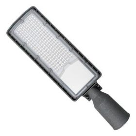   LED utcai lámpa, ipari, közúti lámpatest, 100W, 10000lm, 5000K, hideg, 140°, szürke, IP65, Masterled