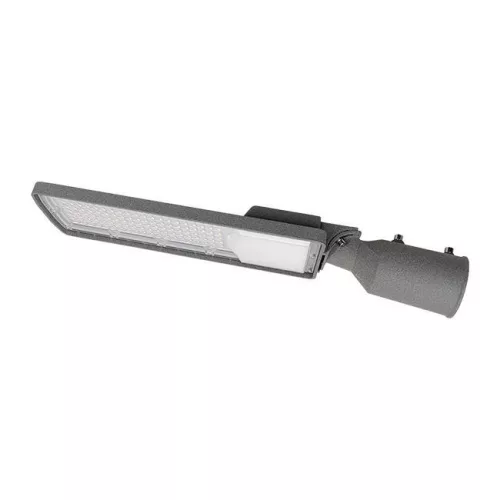 LED utcai lámpa, ipari, közúti lámpatest, 100W, 10000lm, 5000K, hideg, 140°, szürke, IP65, Masterled