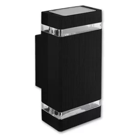   Kerti lámpatest, kültéri fali lámpa, GU10, 120°, fekete, IP65, Hana, Masterled
