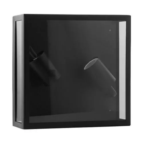 Kerti fali lámpa, Kültéri fali lámpa, 2x E27, 360°, Fekete, IP44, Lidio Masterled