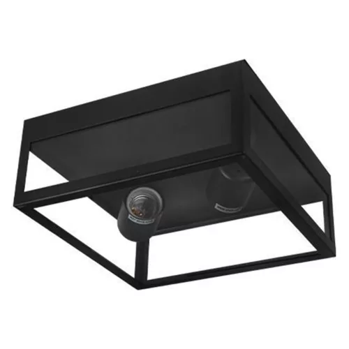 Kerti fali lámpa, Kültéri fali lámpa, 2x E27, 360°, Fekete, IP44, Lidio Masterled