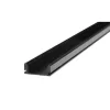 Profil LED szalagokhoz, fekete eloxált, felületre szerelhető, 2m, Masterled