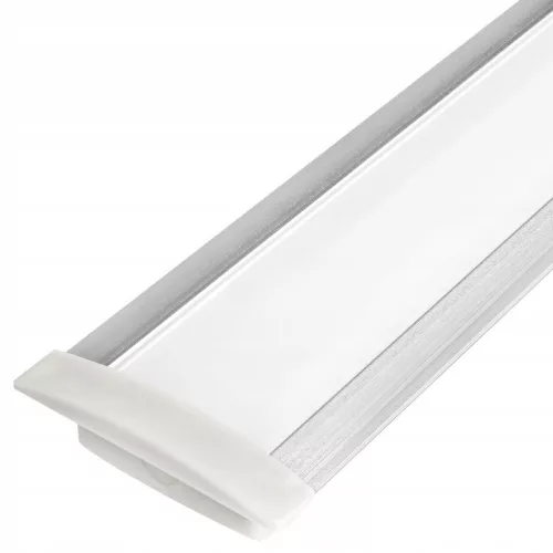 Profil LED szalagokhoz, fekete eloxált, süllyesztett, 1 m, Masterled