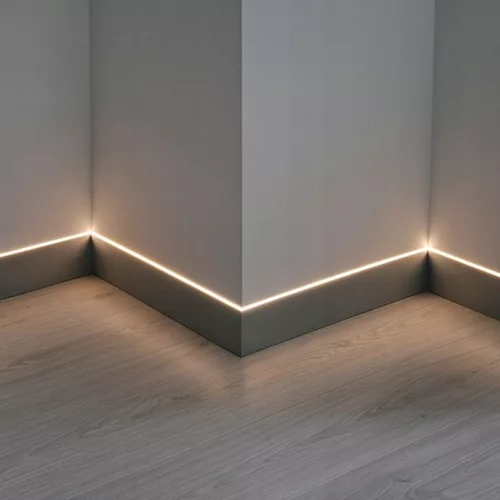 Profil LED szalagokhoz, fekete eloxált, süllyesztett, 1 m, Masterled