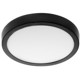   Felületre szerelhető mennyezeti lámpa LED panel 18W 4000K Fekete kerek Proma LVT