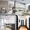 Felületre szerelhető mennyezeti lámpa LED panel 18W 4000K Fekete kerek Proma LVT