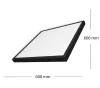 Felületre szerelhető LED panel Mennyezeti kazetta 40W 4500K 60x60 négyzet
