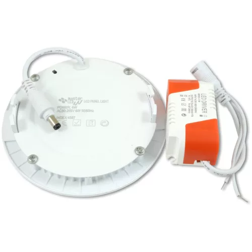 LED mennyezeti süllyesztett lámpatest kerek fehér 6W 480lm 2700K