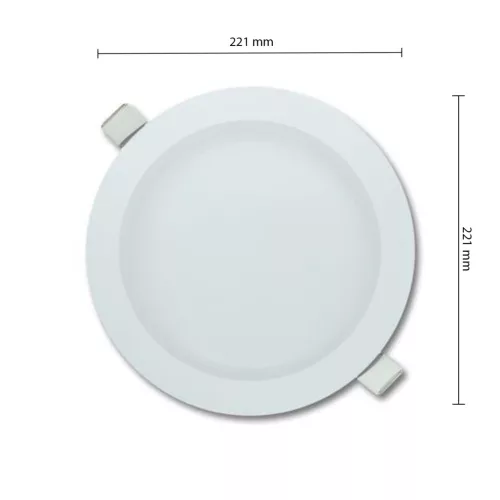 LED panel mennyezeti lámpatest 18W 1440lm 2700K Meleg, süllyesztett, kerek, fehér, Proma Masterled