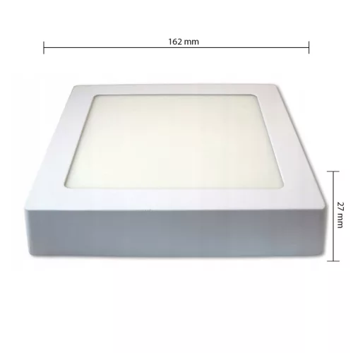 LED panel mennyezeti lámpatest 12W 960lm 4000K semleges felületre szerelhető négyzet alakú fehér Proma Masterled