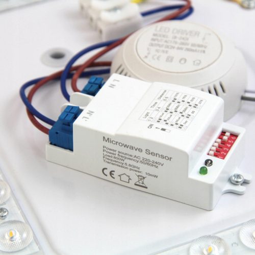LED fürdőszobai mennyezeti lámpa KIRO 24W 4000K IP44 Mikrohullámú mozgásérzékelő MasterLED