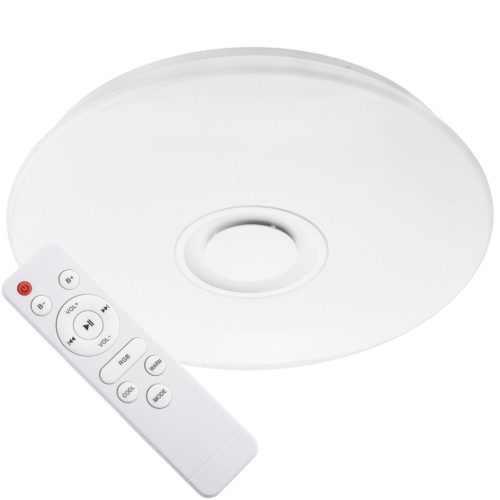LED PLAIN 50cm kerek mennyezeti lámpa RGBW 3000K-6500K + távirányító BLUETOOTH HANGSZÓRÓ