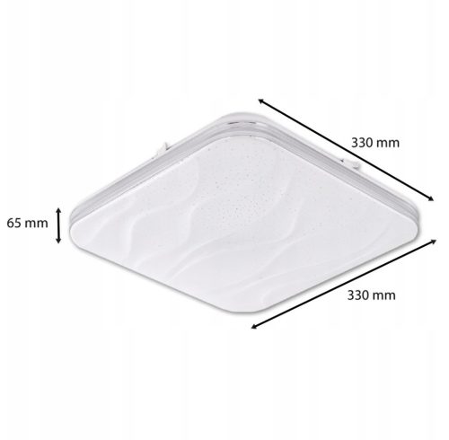 LED mennyezeti lámpa 33cm négyzet alakú mennyezeti lámpa 3000K-6500K csillaghatású