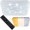 LED fürdőszobai mennyezeti lámpa 72W 3000-6500K White Square Diamond 43cm + Távirányító