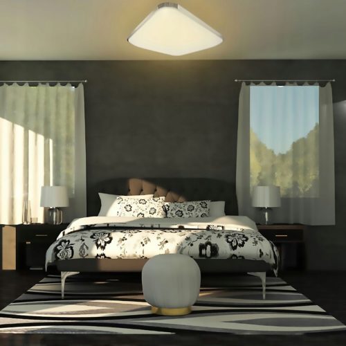 LED mennyezeti lámpa Négyzet alakú PARYS 36W 3000K-6500K 53cm + távirányító