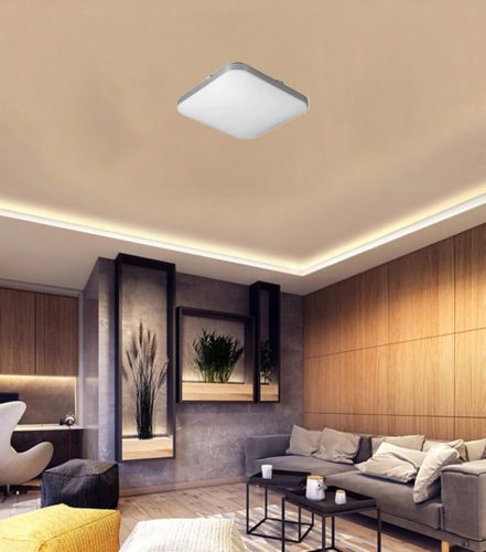 Négyzet alakú LED mennyezeti lámpa DOMIN 24W 4000K 33cm IP44
