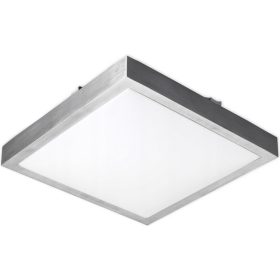   Felületre szerelhető mennyezeti lámpa LED Panel 18W 4000K Silver Solen IP44 Square