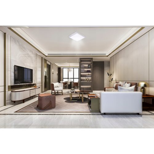 Felületre szerelhető mennyezeti lámpa LED Panel 18W 4000K Silver Solen IP44 Square