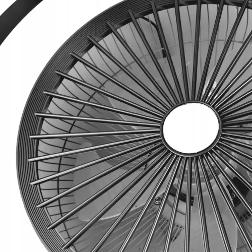 LED RODOS FAN mennyezeti lámpa 72W 2700K-6500K fekete + távirányító