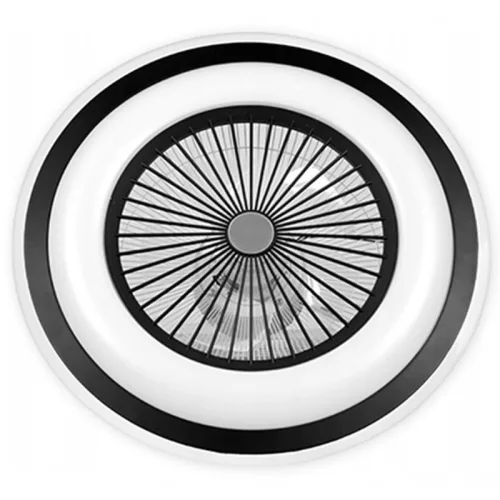 LED RODOS FAN mennyezeti lámpa 72W 2700K-6500K fekete + távirányító