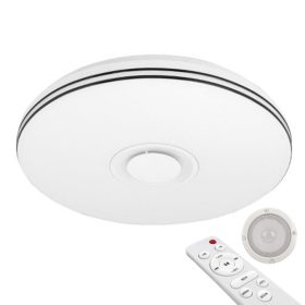   LED 50cm kerek mennyezeti lámpa RGBW 3000K-6500K + távirányítós BLUETOOTH hangszóró