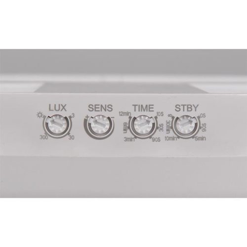 Midas Masterled LED fürdőszobai mennyezeti lámpa, felületre szerelhető, 22 W, 4000 K, semleges, 120°, mozgásérzékelővel, kerek, fehér, IP65