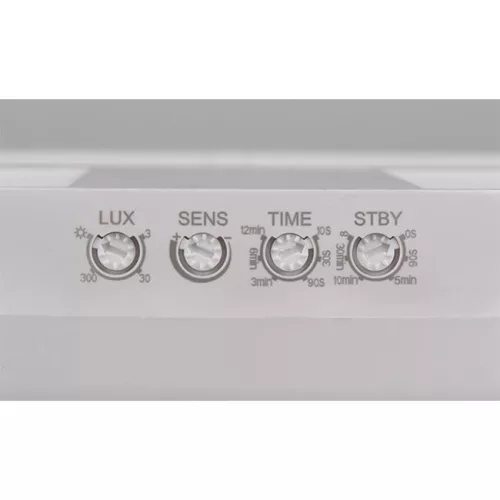 Midas Masterled LED fürdőszobai mennyezeti lámpa, felületre szerelhető, 22 W, 4000 K, semleges, 120°, mozgásérzékelővel, kerek, fehér, IP65