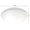 Midas Masterled LED fürdőszobai mennyezeti lámpa, felületre szerelhető, 22 W, 4000 K, semleges, 120°, mozgásérzékelővel, kerek, fehér, IP65
