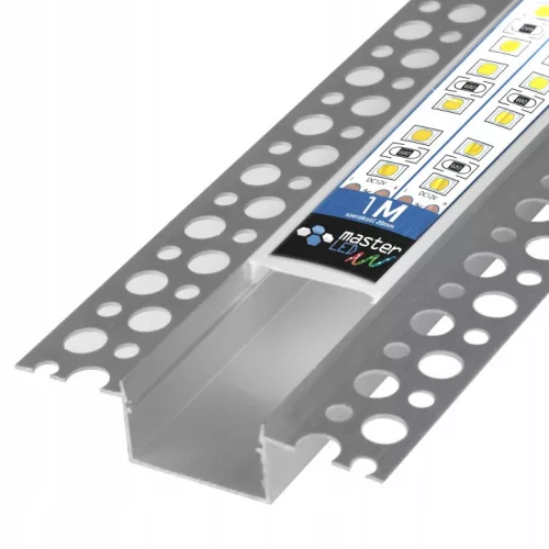 Profil LED szalagokhoz ezüst eloxált tejszerű 1m GK Masterled