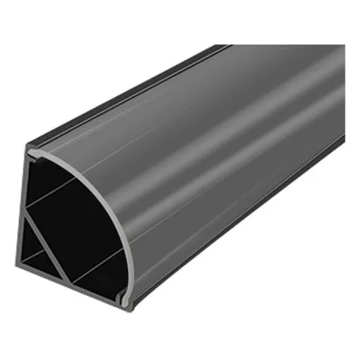 LED szalagprofil, ferde, alumínium, átlátszó, 2m Masterled