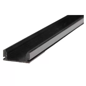   Profil LED szalagokhoz, fekete eloxált, felületre szerelhető, 1m, Masterled