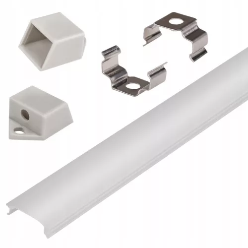 Profil LED szalagokhoz ezüst eloxált 1m Slim Masterled