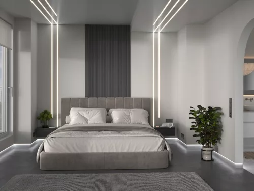 Profil LED szalagokhoz ezüst eloxált 1m Slim Masterled