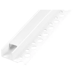   Profil LED szalagokhoz csempékhez PVC tejfehér süllyesztett 2m Masterled