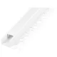 Profil LED szalagokhoz csempékhez PVC tejfehér süllyesztett 2m Masterled