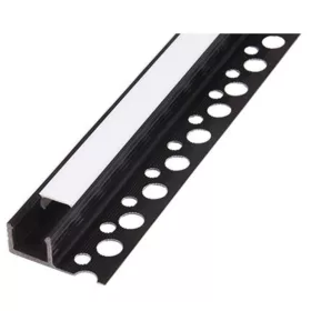   Profil LED szalagokhoz csempékhez PVC tejfölös süllyesztett 2m Masterled