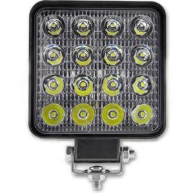   Munkalámpa 48W halogén keresőlámpa 16 LED 10-30V DC 130lm/W IP67