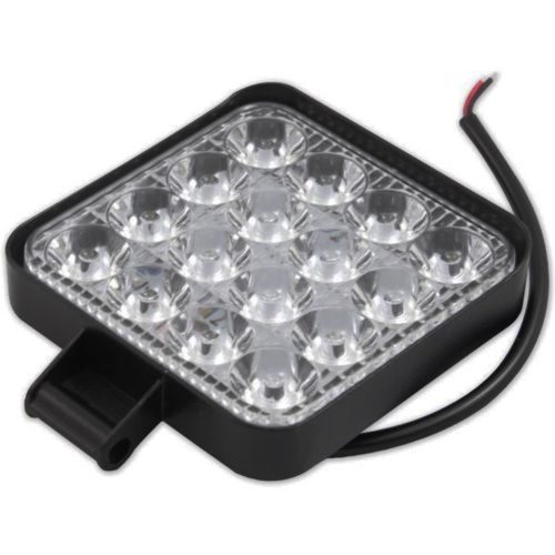 Munkalámpa 48W halogén keresőlámpa 16 LED 10-30V DC 130lm/W IP67