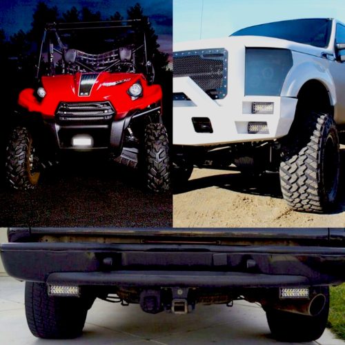 Munkalámpa 120W LED halogén keresőlámpa 40 dióda 10-30V DC Offroad IP67