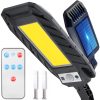 Utcai lámpa LED napelemes lámpa 10W IP65 mozgásérzékelő + Konzol + Távirányító