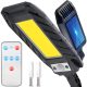 Utcai lámpa LED napelemes lámpa 10W IP65 mozgásérzékelő + Konzol + Távirányító