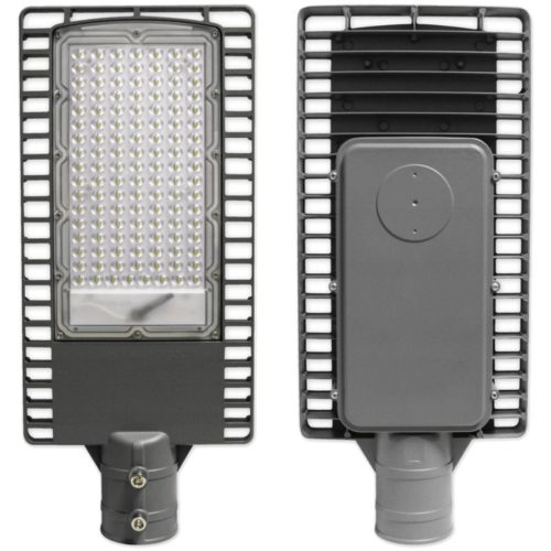 SOLAR Utcai Lámpa LED lámpatest Szürke 120W 6000K Hideg 9500lm IP65 SZÜKSÉGÉRZÉKELŐ TÁVIRÁNYÍTÓVAL + FOGANTYÚ