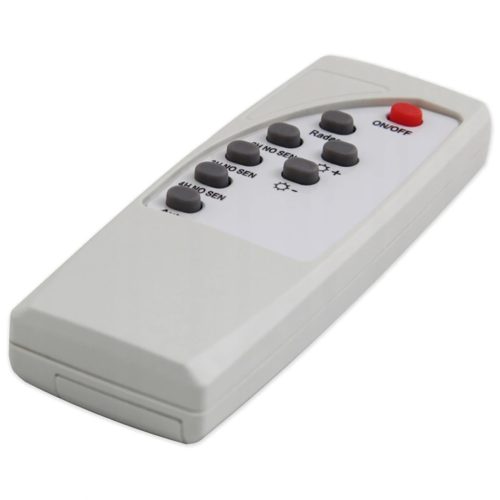 LED napelemes utcai lámpa fekete 150W 6000K hideg IP65 mozgás- és szürkületérzékelő + távirányító