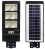 LED napelemes utcai lámpa fekete 270W 6000K hideg IP65 mozgás- és alkonyérzékelő + távirányító