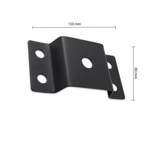 Napelemes Utcai Lámpatartó Rögzítés 58 mm-es Csőhöz, Fekete, Masterled