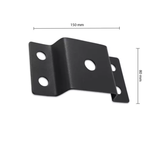 Napelemes Utcai Lámpatartó Rögzítés 58 mm-es Csőhöz, Fekete, Masterled