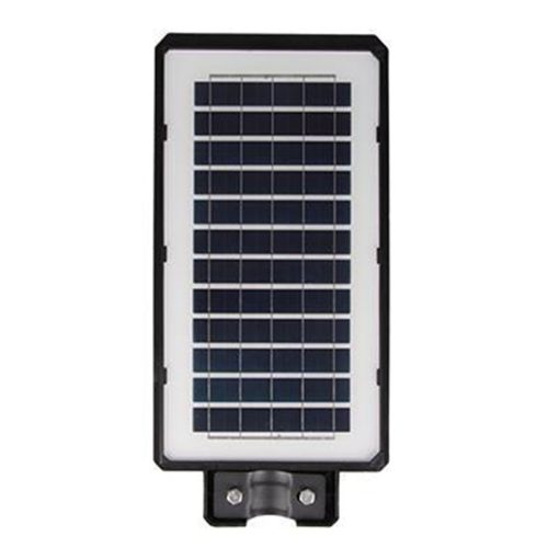 Napelemes LED kerti utcai lámpa 200W 6000K Hidegfényű mozgás- és alkonyérzékelővel, fekete IP65 Masterled