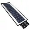 Napelemes LED kerti utcai lámpa, 400 W, 6000 K, hideg fényű, mozgás- és alkonyérzékelővel, fekete, IP65, Masterled