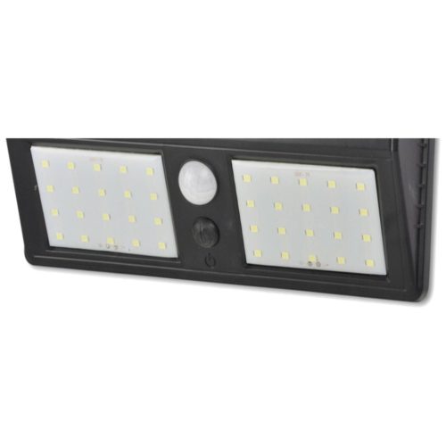 LED napelemes reflektor 5W 5500-6000K hideg IP65 fekete Masterled mozgásérzékelő